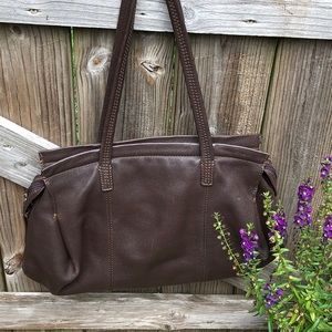J.Jill Pebbled Leather Satchel
